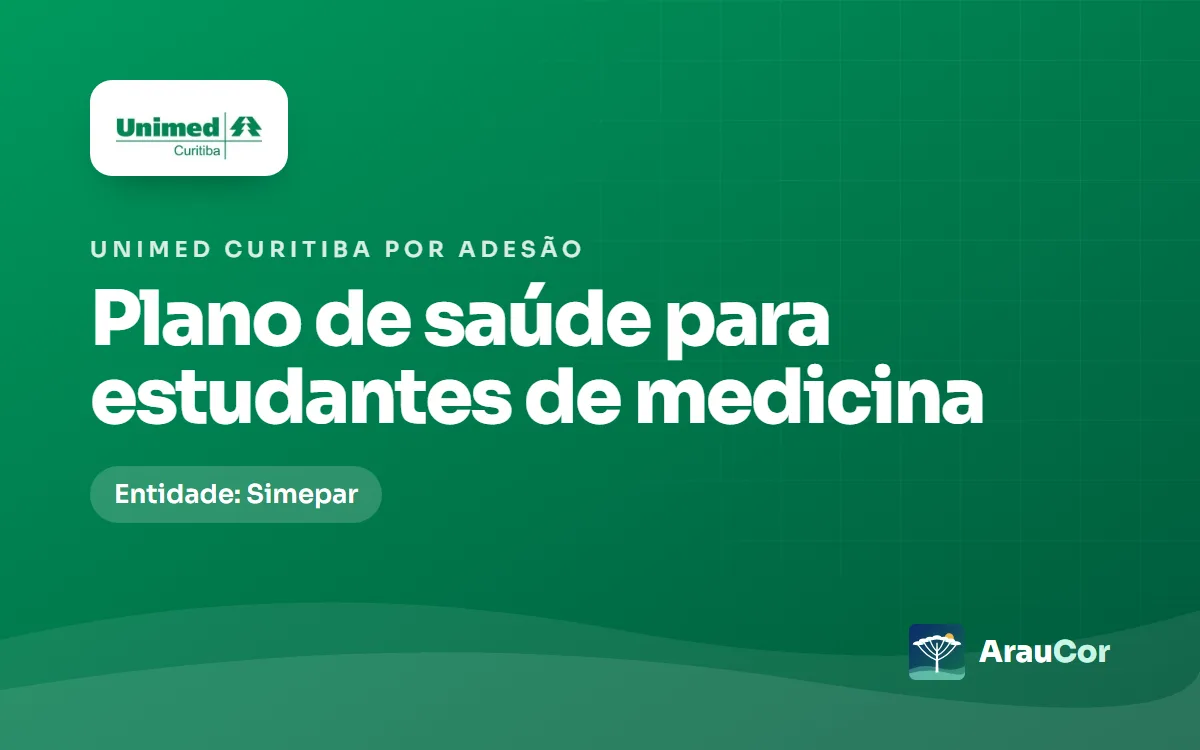Unimed Curitiba por adesão para estudantes de medicina: Simepar, preços 2026 e regras