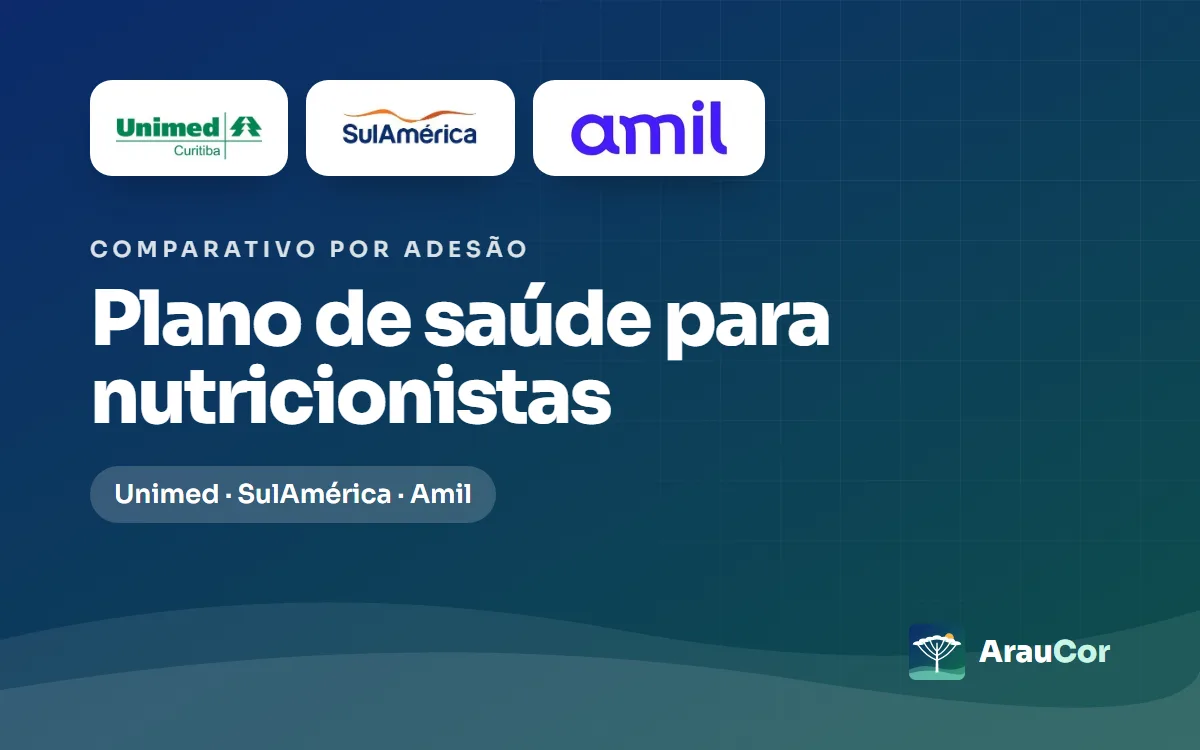 Plano de saúde para nutricionistas: Unimed, SulAmérica ou Amil por adesão?
