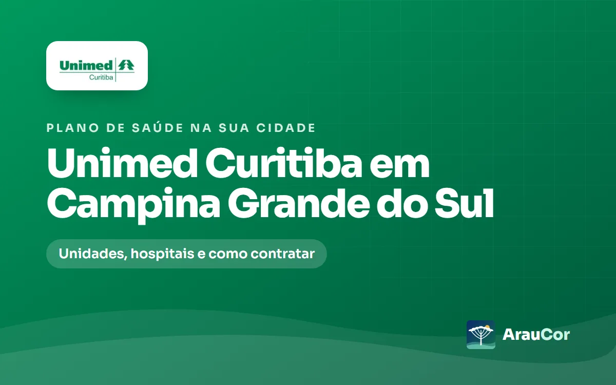 Unimed Curitiba em Campina Grande do Sul: unidades, hospitais e como contratar