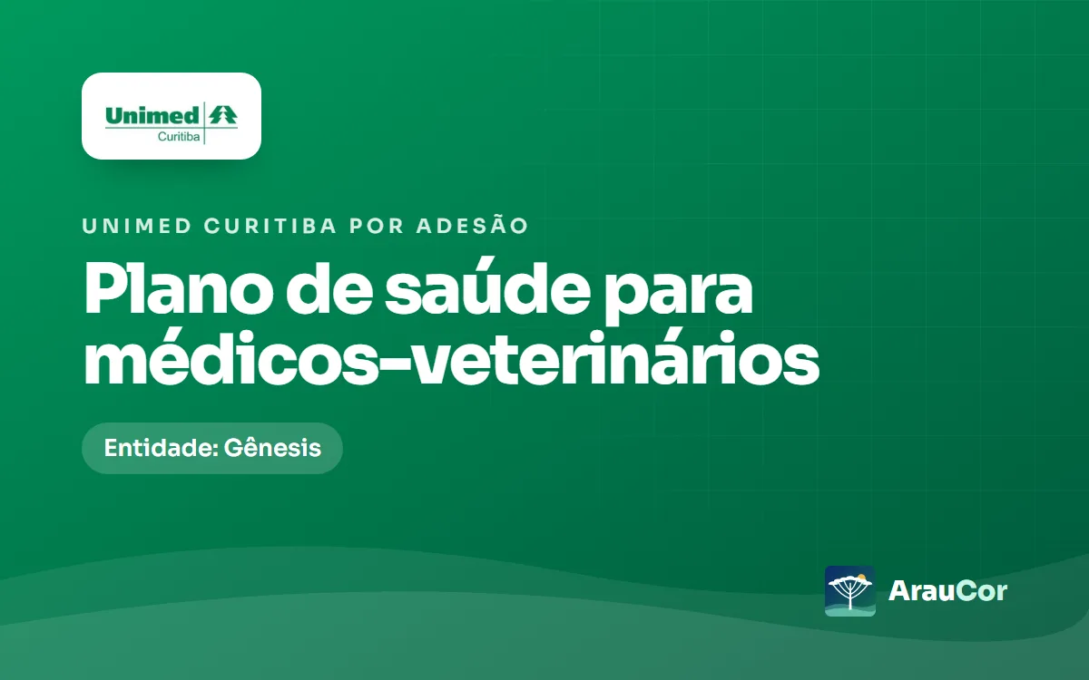 Unimed Curitiba por adesão para médicos-veterinários: Gênesis, preços 2026 e regras